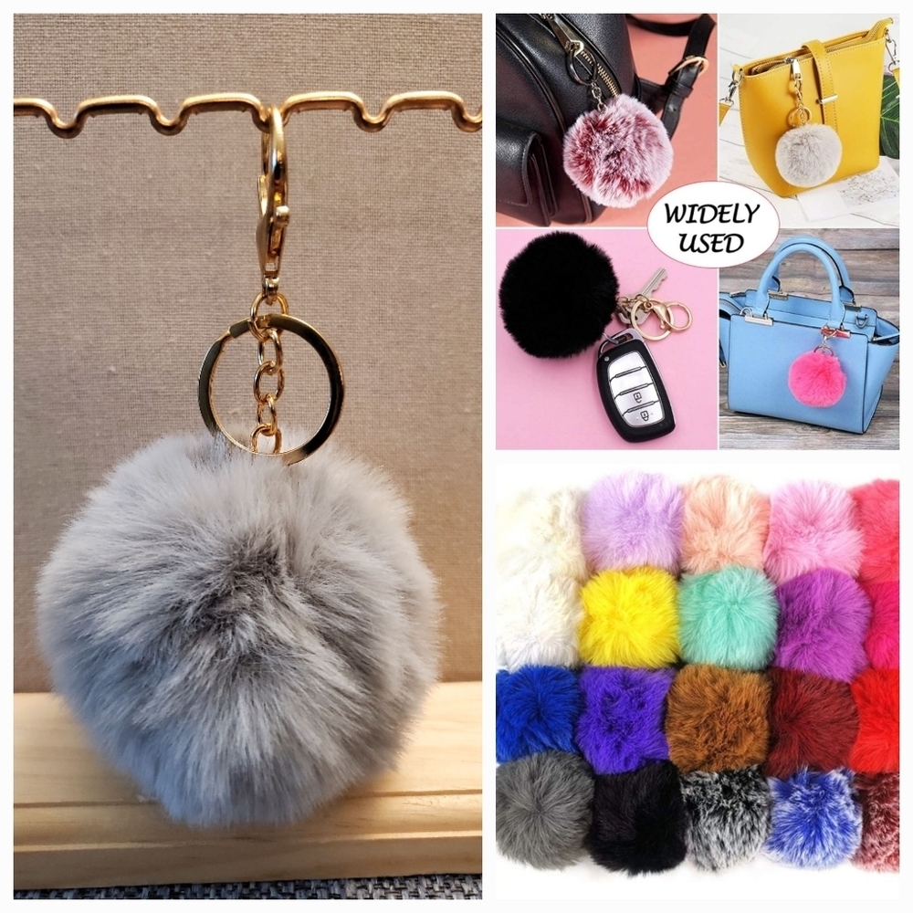 Cute Fashion Faux-Fur Puff Ball